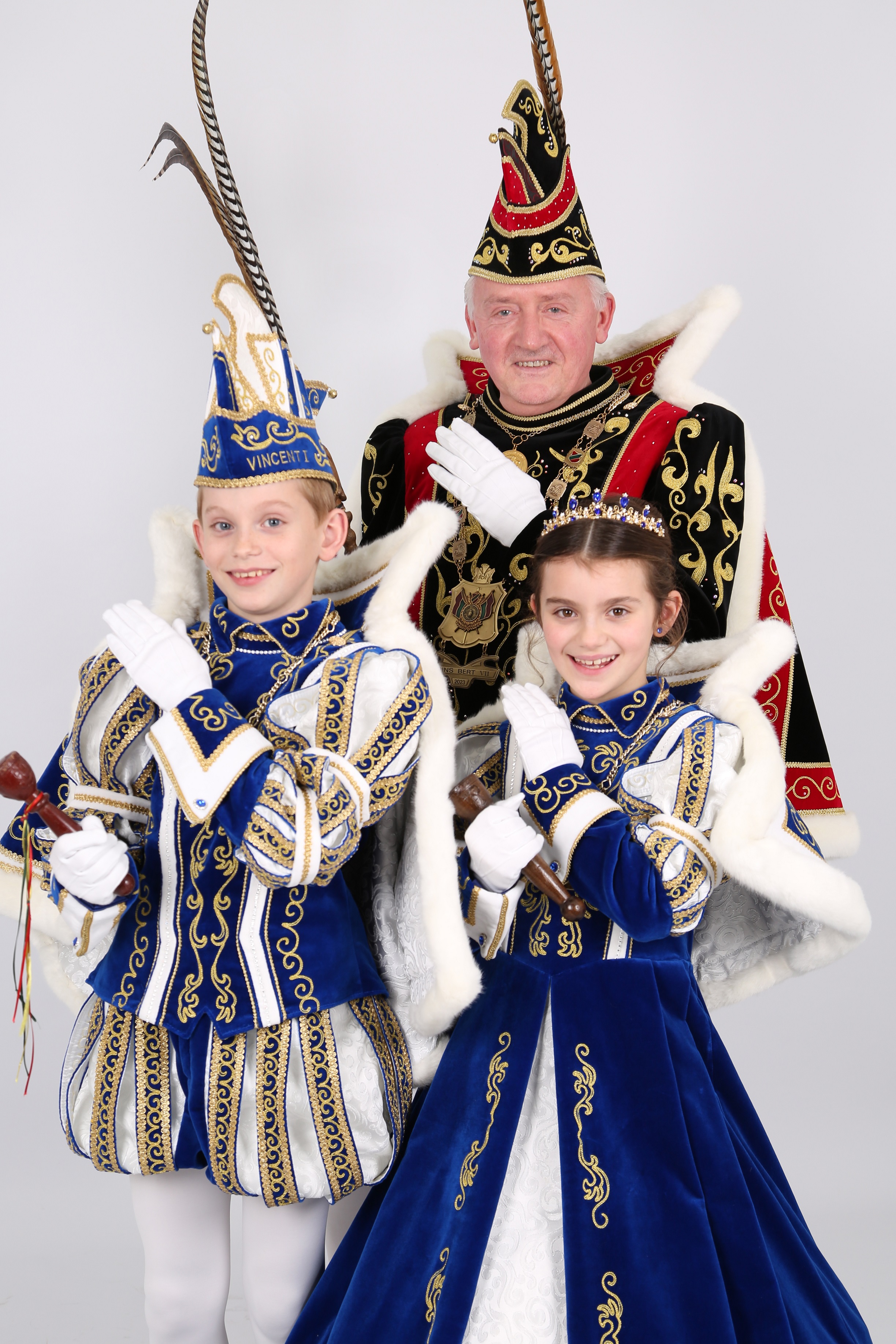 Prins Bert VII Jeugdprins Vincent I Prinses Helene I
