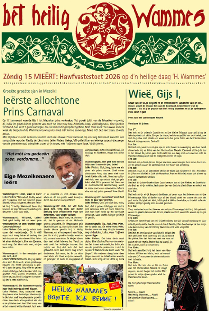 Voorpagina Wammesgezet 2026