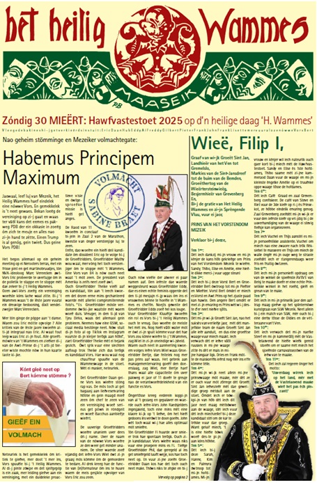 Voorpagina Wammesgezet 2025
